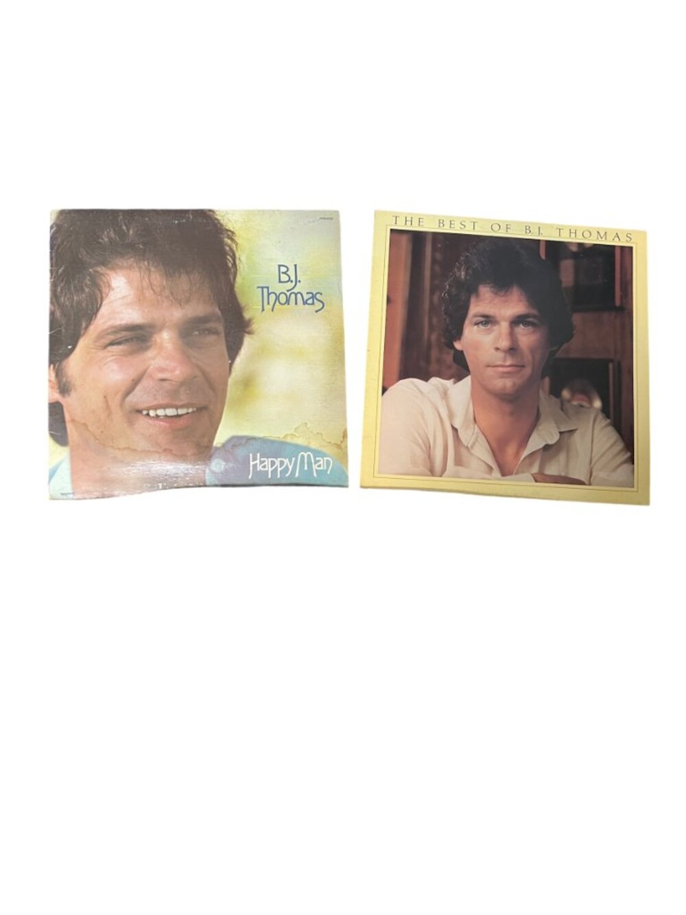 B.J. Thomas Vintage Christian Gospel Vinyl LP Lot of 2 – The Best Of & Amazing G
